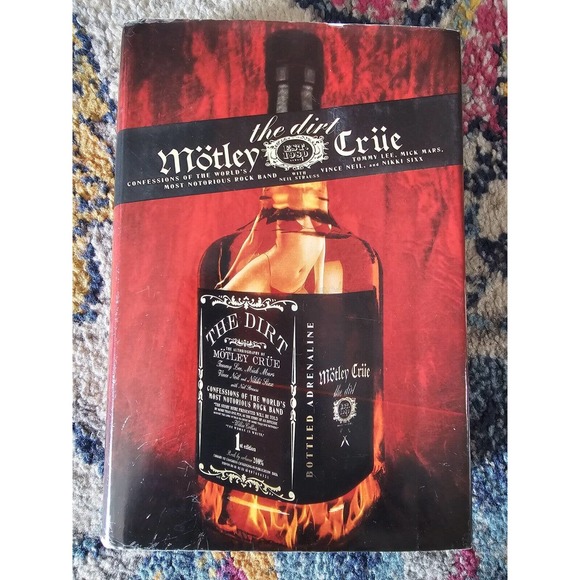 The Dirt Mötley Crüe 1st Edition Hardcover 2001 Harper Collins w/ Dust Jacket - Picture 2 of 8